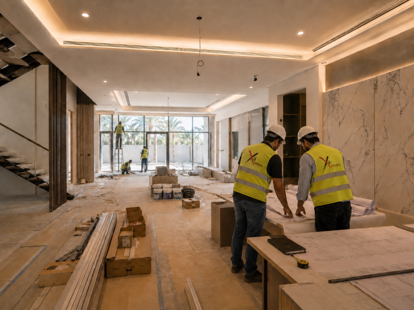 Luxury interior fit-out works and finishing details by X4 Design and Build