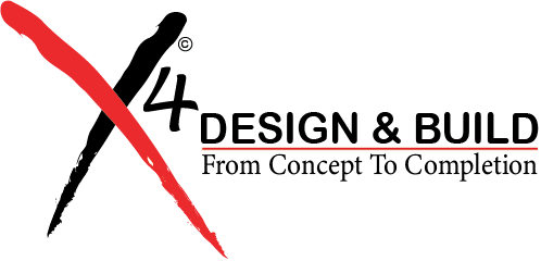 X4 Design & Build Logo